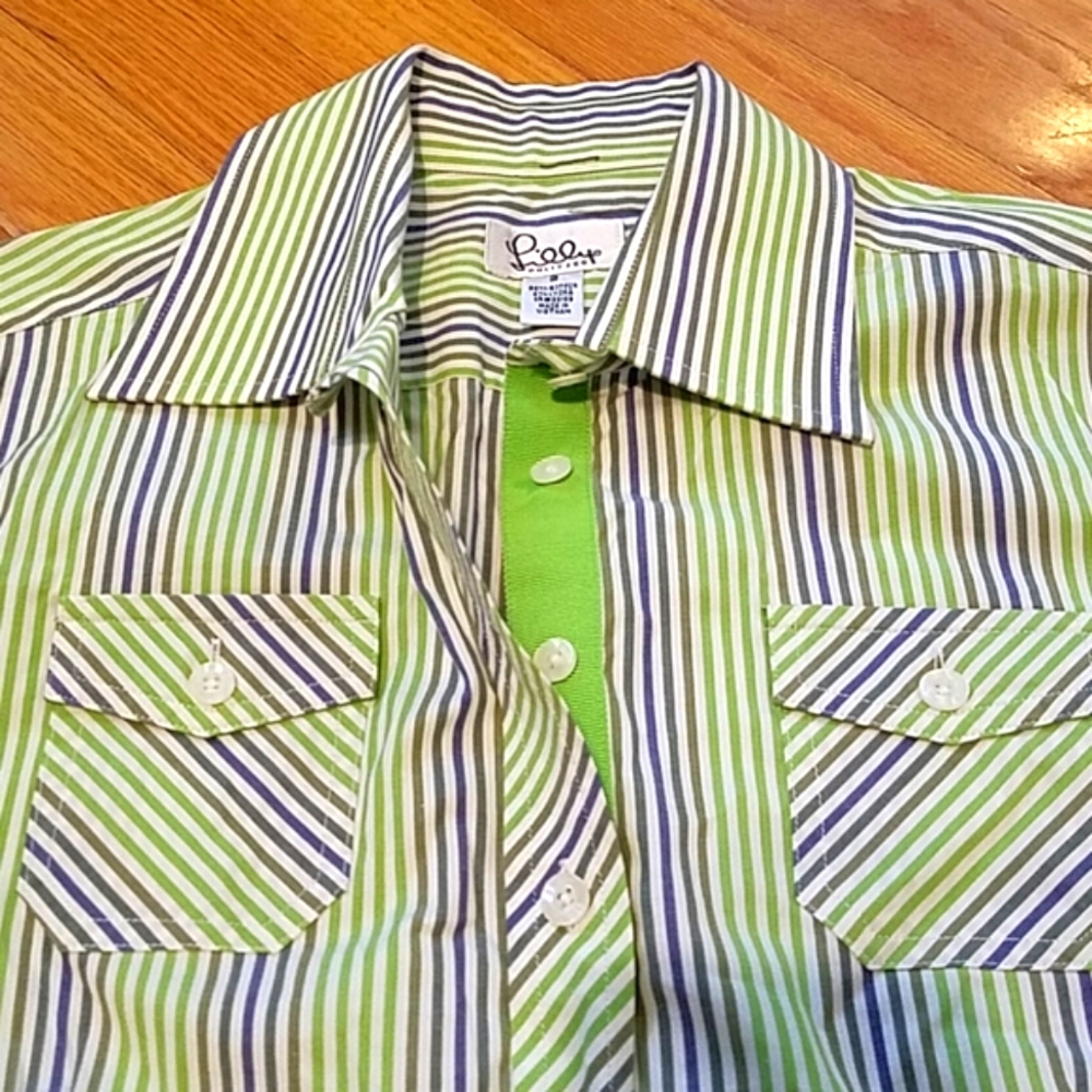 Lily Pulitzer Pinstriped Shirt